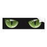 Halloween Green Cat Eyes Bumper Sticker