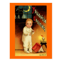 Halloween Greeting Postcard