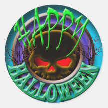 Halloween greeting stickers