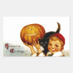 Hallowe'en Greetings Rectangular Sticker