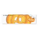 Halloween Happy Pumpkin drawing Bumper Sticker bumper stickers