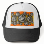 Halloween Hat Orange Pumpkin Family