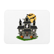 Halloween Haunted House Flexible Magnet