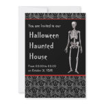 Halloween Haunted House Invitaiton with Skeletons invitations