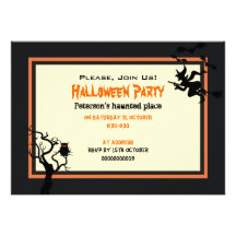 Halloween Haunted Place Party Invitation 5" x 7"