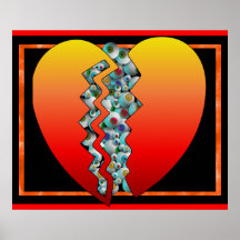 Halloween Heart Eyeballs Posters