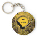 Halloween holidays bat spider web moon keychains