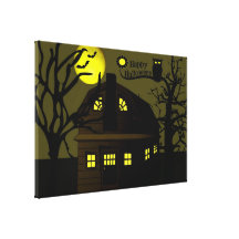 Halloween House Canvas Print