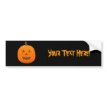 Halloween: Jack-O-Lantern: Bumper Sticker bumper stickers