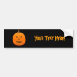 Halloween: Jack-O-Lantern: Bumper Sticker