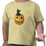 Halloween Jack-o-Lantern & Cat t-shirts