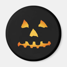 Halloween: Jack-o-Lantern Face: Fridge Magnet