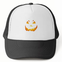 Halloween: Jack-o-Lantern Face: Trucker Hat