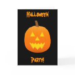 Halloween: Jack-O-Lantern: Invitation Card