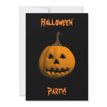 Halloween: Jack-O-Lantern: Invitation Card