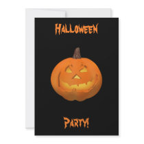 Halloween: Jack-O-Lantern: Invitation Card