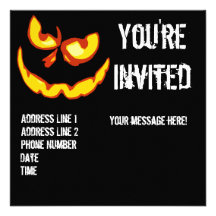 Halloween Jack O Lantern Party Invitation