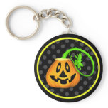 Halloween Jack O Lantern Pumpkin Keychain
