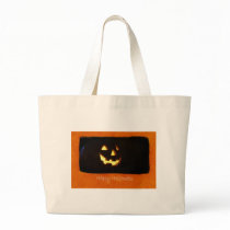 Halloween Jack-o-lanterns 1 - Happy Halloween Tote Bags