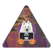 Halloween - Just a Lil Spooky - American Eskimo Stickers