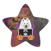 Halloween - Just a Lil Spooky - American Eskimo Star Sticker