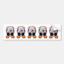 Halloween - Just a Lil Spooky - Coton de Tulear Bumper Stickers