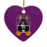 Halloween - Just a Lil Spooky -French Bulldog Teal Christmas Tree Ornament