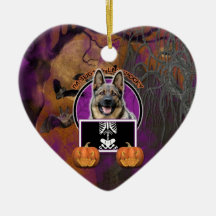 Halloween - Just a Lil Spooky - German Shepherd Christmas Tree Ornament