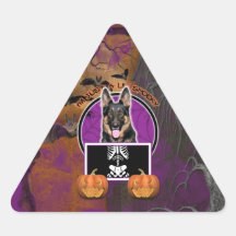 Halloween - Just a Lil Spooky - German Shepherd Stickers