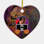 Halloween - Just a Lil Spooky - Pom - Gizzy Christmas Tree Ornaments