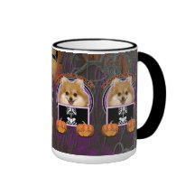 Halloween - Just a Lil Spooky - Pomeranian Coffee Mugs