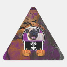Halloween - Just a Lil Spooky - Pug Sticker