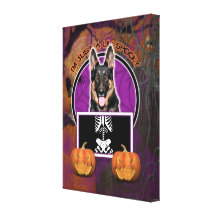 Halloween - Just a Lil Spooky - Shepherd Canvas Print