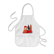 Halloween kids boxer apron