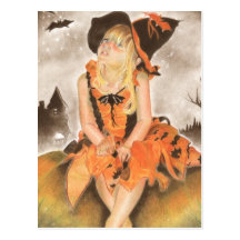 Halloween Magic Post Card
