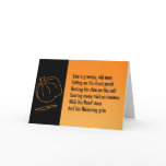 Halloween Metaphor Poem Card - Jack-o-lantern