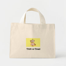 Halloween Monkey Pumpkin Tote Canvas Bag