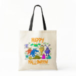 Halloween Monsters Tote Bags