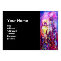 HALLOWEEN MONSTERS / ORC WAR MONOGRAM BUSINESS CARD TEMPLATE