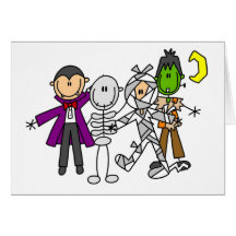 Halloween Monsters Tshirts and Gifts Card