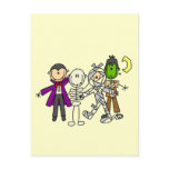 Halloween Monsters Tshirts and Gifts postcards