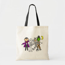 Halloween Monsters Tshirts and Gifts Tote Bags