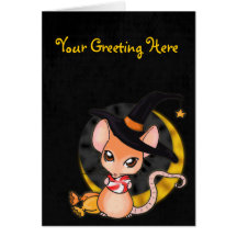 Halloween Mouse Greeting Card