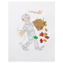 Halloween mummy  costume with candy bag. flyers