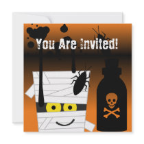 Halloween Mummy Party Invitation