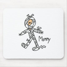 Halloween Mummy Stick Figure Mousepad
