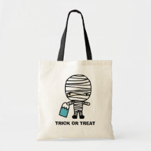 Halloween Mummy Trick or Treat Candy Bag