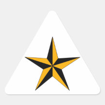 Halloween Nautical Star Triangle Sticker