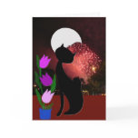 Halloween night greeting card