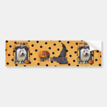 Halloween Nightmare - Coton de Tulear Bumper Stickers